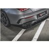 Maxton - Lames De Pare-Chocs Arrière Latérales Mercedes-AMG CLA 35 Aero / 45 Aero C118 Noir Brillant