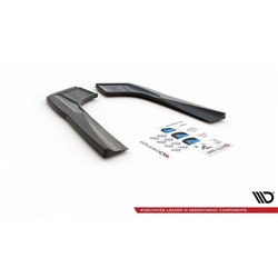 Maxton - Lames De Pare-Chocs Arrière Latérales Mercedes-AMG CLA 35 Aero / 45 Aero C118 Noir Brillant