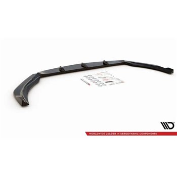 Maxton - Lame Du Pare-Chocs Avant V.2 Mercedes-AMG A 45 S Aero Pack W177 Noir Brillant