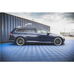 Maxton - Rajouts Des Bas De Caisse Volkswagen Passat B8 Noir Brillant