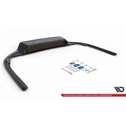 Maxton - Arriere Lame (avec une barre verticale) Volkswagen Passat B8 Noir Brillant