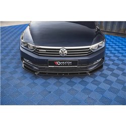 Maxton - Lame Du Pare-Chocs Avant V.2 Volkswagen Passat B8 Noir Brillant