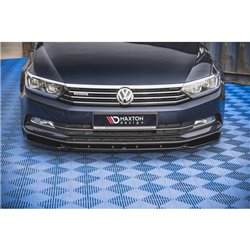 Maxton - Lame Du Pare-Chocs Avant V.1 Volkswagen Passat B8 Noir Brillant