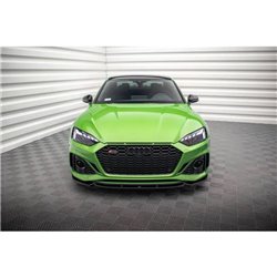 Maxton - Lame Du Pare-Chocs Avant V.2 Audi RS5 F5 Facelift Noir Brillant