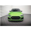 Maxton - Lame Du Pare-Chocs Avant V.2 Audi RS5 F5 Facelift Noir Brillant