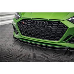 Maxton - Lame Du Pare-Chocs Avant V.2 Audi RS5 F5 Facelift Noir Brillant