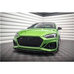 Maxton - Lame Du Pare-Chocs Avant V.2 Audi RS5 F5 Facelift Noir Brillant