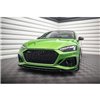 Maxton - Lame Du Pare-Chocs Avant V.2 Audi RS5 F5 Facelift Noir Brillant