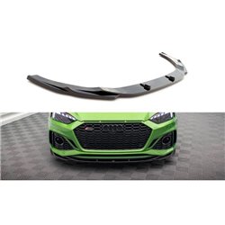 Maxton - Lame Du Pare-Chocs Avant V.3 Audi RS5 F5 Facelift Noir Brillant