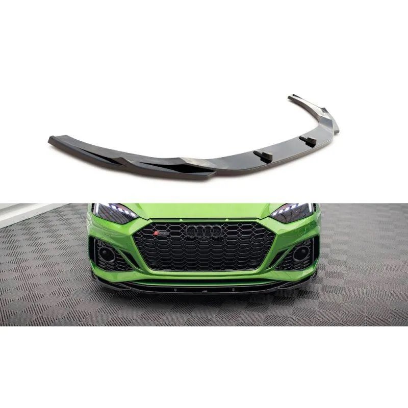 Maxton - Lame Du Pare-Chocs Avant V.3 Audi RS5 F5 Facelift Noir Brillant