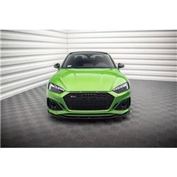 Maxton - Lame Du Pare-Chocs Avant V.3 Audi RS5 F5 Facelift Noir Brillant