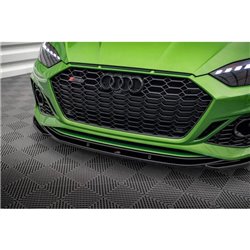 Maxton - Lame Du Pare-Chocs Avant V.3 Audi RS5 F5 Facelift Noir Brillant