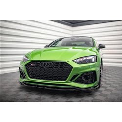 Maxton - Lame Du Pare-Chocs Avant V.3 Audi RS5 F5 Facelift Noir Brillant