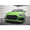 Maxton - Lame Du Pare-Chocs Avant V.3 Audi RS5 F5 Facelift Noir Brillant