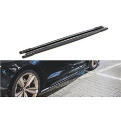 Maxton - Rajouts Des Bas De Caisse Audi RS5 Sportback F5 Facelift Noir Brillant