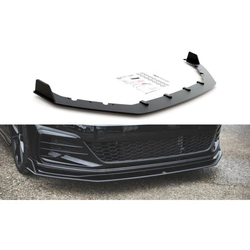 Maxton - Street Pro Lame Du Pare-Chocs Avant / Splitter VW Golf 7 GTI TCR Rouge