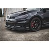Maxton - Street Pro Lame Du Pare-Chocs Avant / Lame VW Golf 7 GTI TCR Rouge