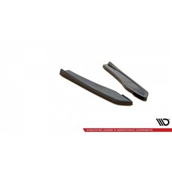 Maxton - Lames De Pare-Chocs Arrière Latérales Audi RS5 F5 Facelift Noir Brillant