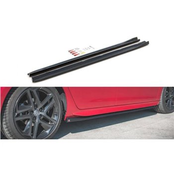 Maxton - Rajouts Des Bas De Caisse Peugeot 308 GT Mk2 Facelift Noir Brillant