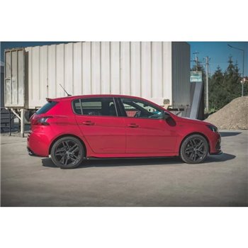 Maxton - Rajouts Des Bas De Caisse Peugeot 308 GT Mk2 Facelift Noir Brillant