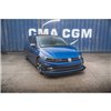 Maxton - Street Pro Lame Du Pare-Chocs Avant Volkswagen Polo GTI Mk6 Noir-Rouge + Rabats Brillant