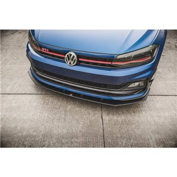 Maxton - Street Pro Lame Du Pare-Chocs Avant Volkswagen Polo GTI Mk6 Noir