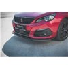 Maxton - Lame Du Pare-Chocs Avant V.1 Peugeot 308 GT Mk2 Facelift Noir Brillant