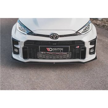 Maxton - Street Pro Lame Du Pare-Chocs Avant Toyota GR Yaris Mk4 Noir-Rouge
