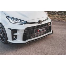Maxton - Street Pro Lame Du Pare-Chocs Avant Toyota GR Yaris Mk4 Noir-Rouge