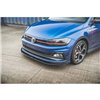 Maxton - Street Pro Lame Du Pare-Chocs Avant Volkswagen Polo GTI Mk6 Noir-Rouge