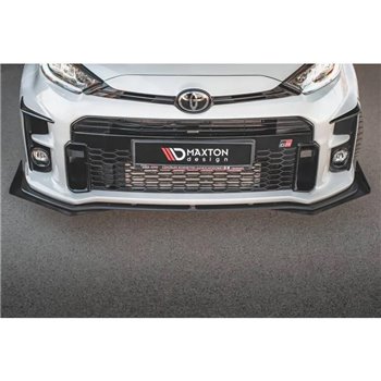 Maxton - Street Pro Lame Du Pare-Chocs Avant Toyota GR Yaris Mk4 Noir + Rabats Brillant 
