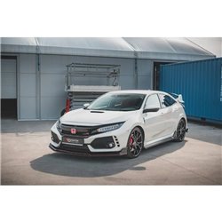 Maxton - Street Pro Lame Du Pare-Chocs Avant V.2 Honda Civic Type-R Mk10 / Mk10 Facelift Noir