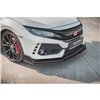 Maxton - Street Pro Lame Du Pare-Chocs Avant V.2 Honda Civic Type-R Mk10 / Mk10 Facelift Noir