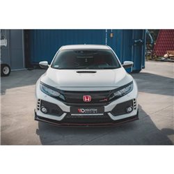 Maxton - Street Pro Lame Du Pare-Chocs Avant V.2 Honda Civic Type-R Mk10 / Mk10 Facelift Noir