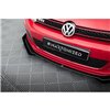 Maxton - Street Pro Lame Du Pare-Chocs Avant V.3 Volkswagen Golf GTI Mk6 Noir-Rouge + Rabats Brillant