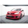 Maxton - Street Pro Lame Du Pare-Chocs Avant V.3 Volkswagen Golf GTI Mk6 Noir-Rouge + Rabats Brillant