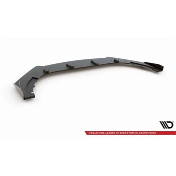 Maxton - Street Pro Lame Du Pare-Chocs Avant V.3 Volkswagen Golf GTI Mk6 Noir-Rouge + Rabats Brillant