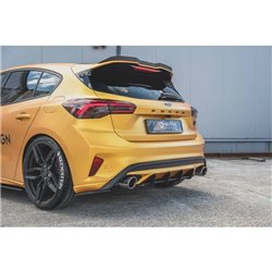 Maxton - Street Pro Central Diffuseur Arriere Ford Focus ST Mk4 Noir-Rouge