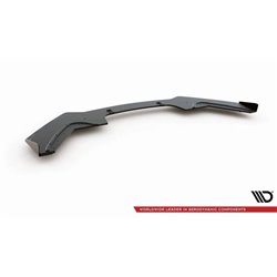 Maxton - Street Pro Lame Du Pare-Chocs Avant V.3 BMW 1 F20 M-Pack Facelift / M140i Noir + Rabats Brillant 