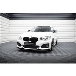 Maxton - Street Pro Lame Du Pare-Chocs Avant V.3 BMW 1 F20 M-Pack Facelift / M140i Noir