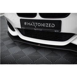 Maxton - Street Pro Lame Du Pare-Chocs Avant V.3 BMW 1 F20 M-Pack Facelift / M140i Noir