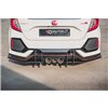 Maxton - Street Pro Diffuseur Arrière Complet V.2 Honda Civic Type-R Mk10 / Mk10 Facelift Noir-Rouge