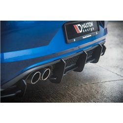 Maxton - Street Pro Diffuseur Arrière Complet Volkswagen Polo GTI Mk6 Rouge