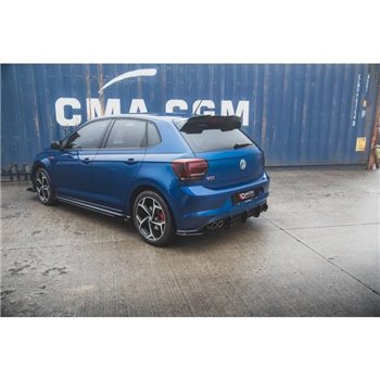 Maxton - Street Pro Diffuseur Arrière Complet Volkswagen Polo GTI Mk6 Rouge