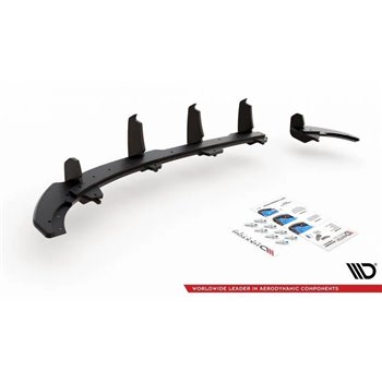 Maxton - Street Pro Diffuseur Arrière Complet Volkswagen Polo GTI Mk6 Rouge