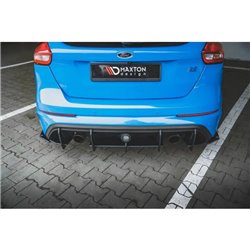 Maxton - Street Pro Central Diffuseur Arriere V.1 Ford Focus RS Mk3 Noir