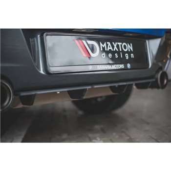 Maxton - Street Pro Central Diffuseur Arriere BMW M135i F20 Noir-Rouge