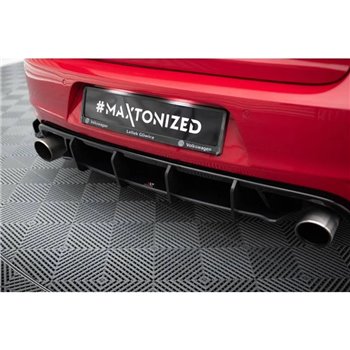 Maxton - Sport Durabilité Central Diffuseur Arriere V.2 Volkswagen Golf GTI Mk6 Noir