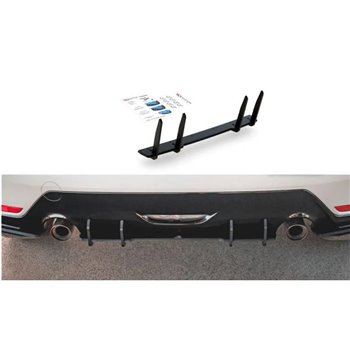 Maxton - Sport Durabilité Central Diffuseur Arriere Toyota GR Yaris Mk4 Noir