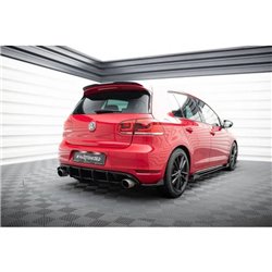 Maxton - Sport Durabilité Central Diffuseur Arriere V.2 Volkswagen Golf GTI Mk6 Rouge